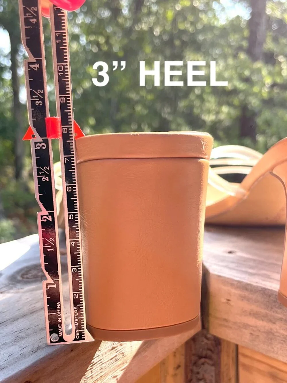 The Drop Clear Strap Slim Block Heel Sandals Quiet Luxury Tan 9.5 EUC